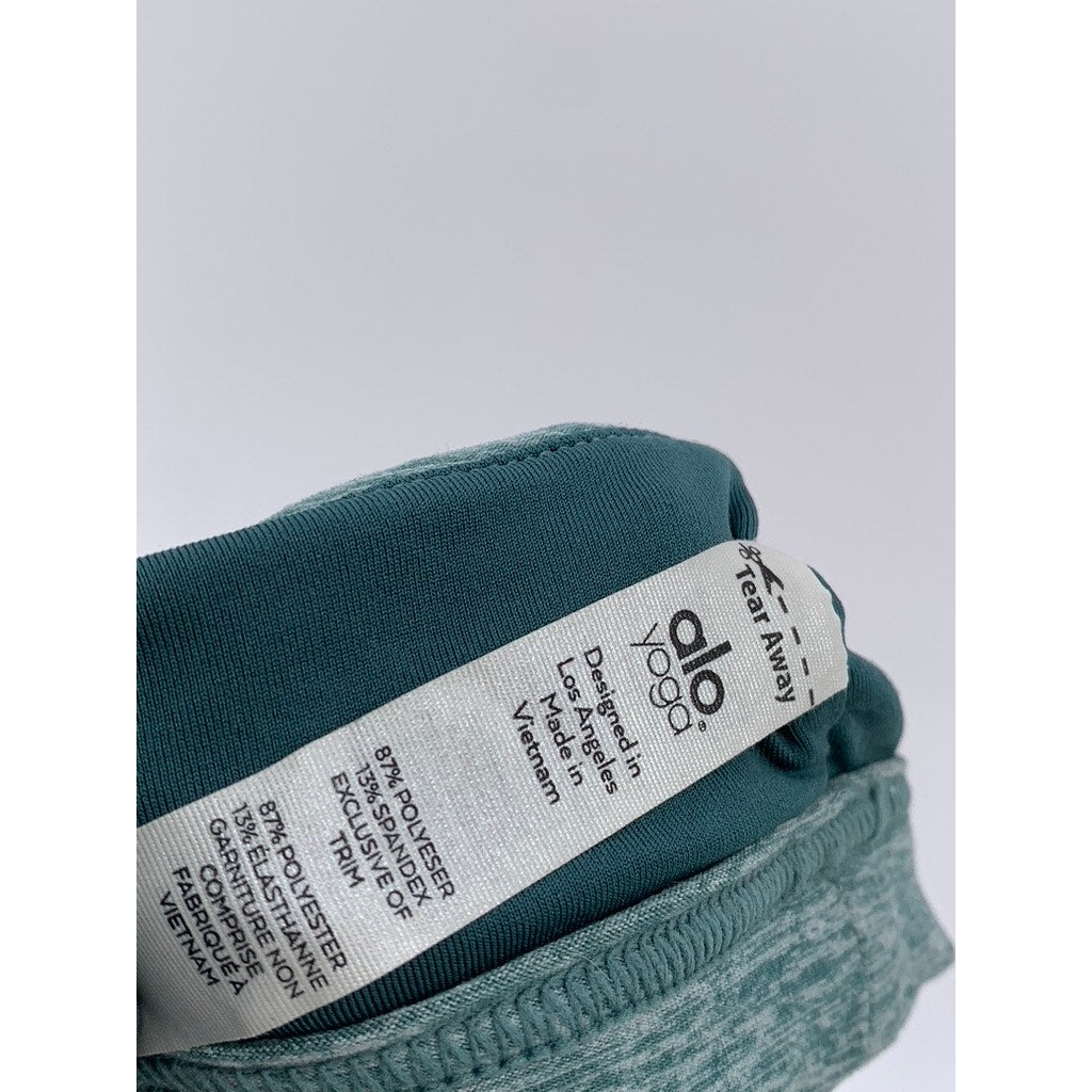 ALO YOGA Women's Heather Blue-Gray Lounge Bralette Bra SZ S