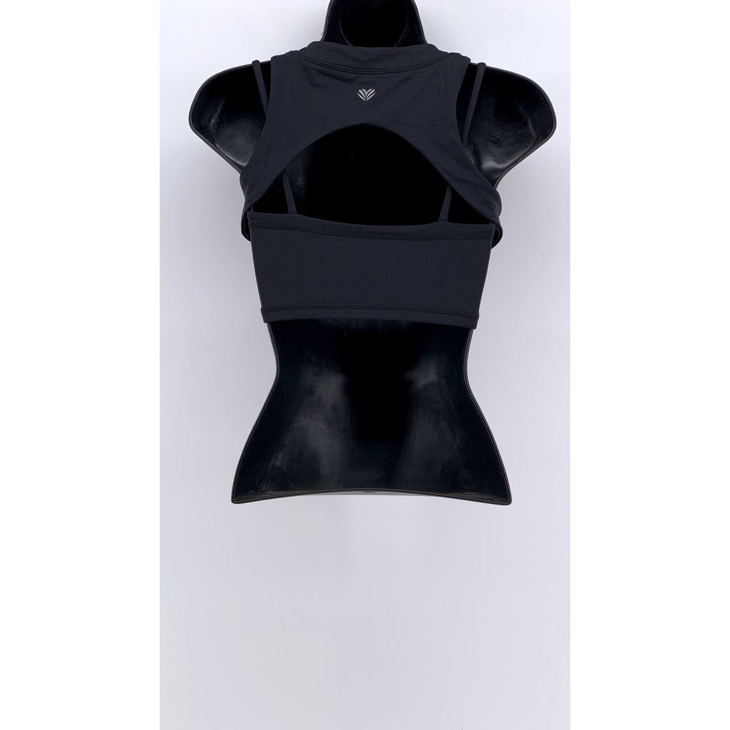 FOREVER 21 Women's Black Cutout Cropped Top SZ S