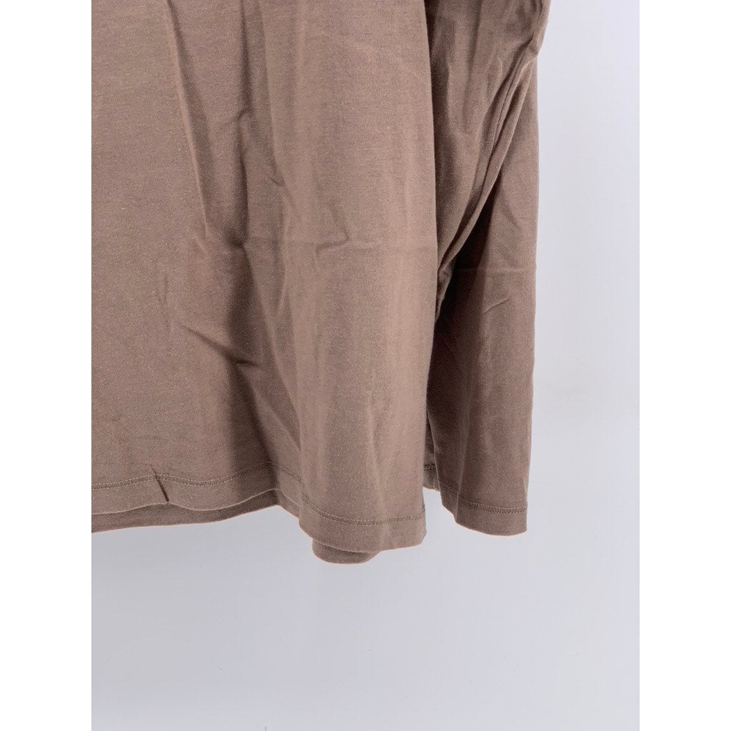 SONOMA GOODS FOR LIFE Women's Brown V-Neck Everyday Long Sleeve Tee SZ XL