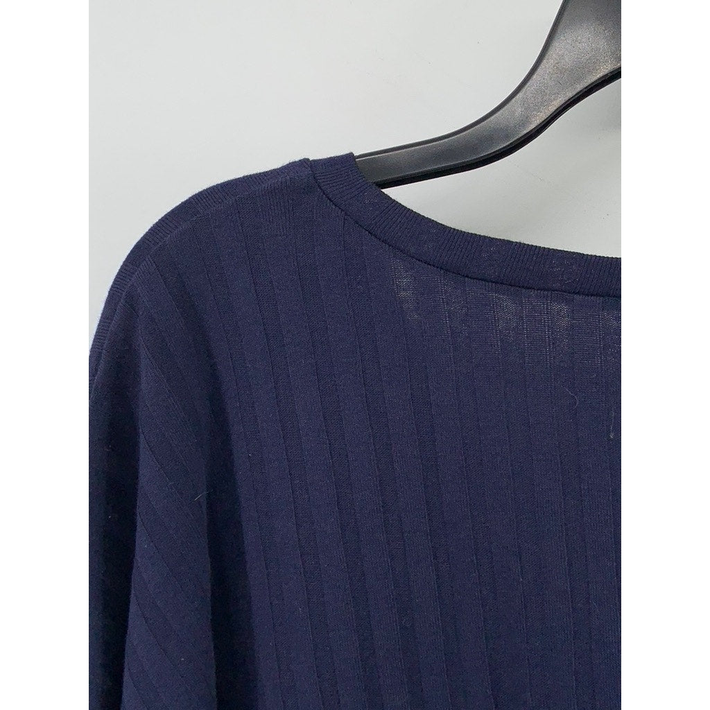 BP. Women's Plus Size Navy Maritime Long Sleeve V-Neck Top SZ 4X