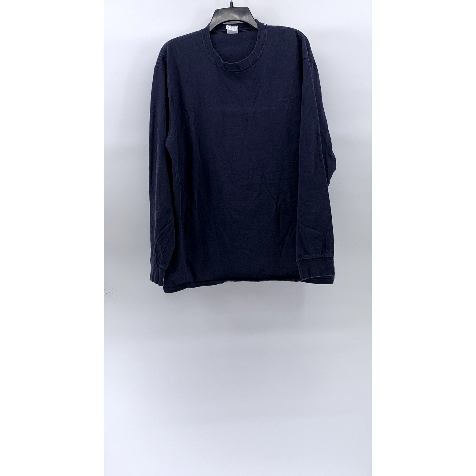 PORT & COMPANY Men’s Navy Blue Crewneck Long Sleeve Essential T-Shirt SZ XL