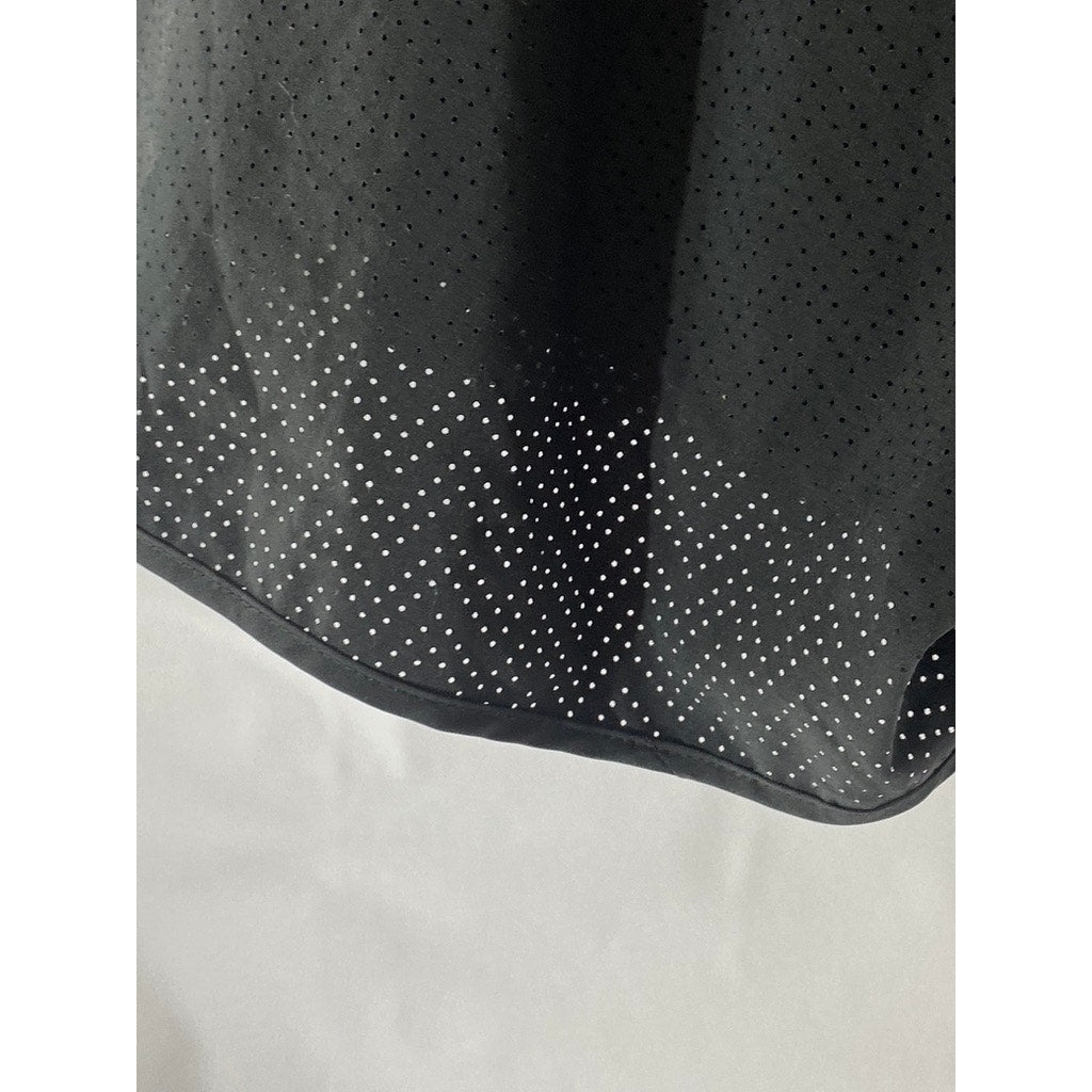 BALEAF Women's Black Perforated Drawstring Pull-On Active Shorts SZ XL