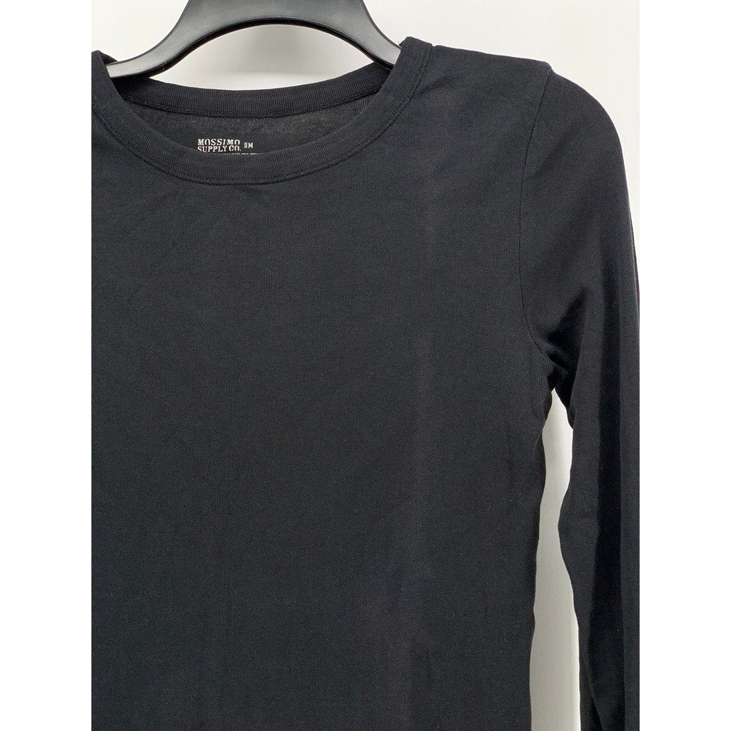 MOSSIMO SUPPLY CO. Women's Black Crewneck Long Sleeve Top SZ M