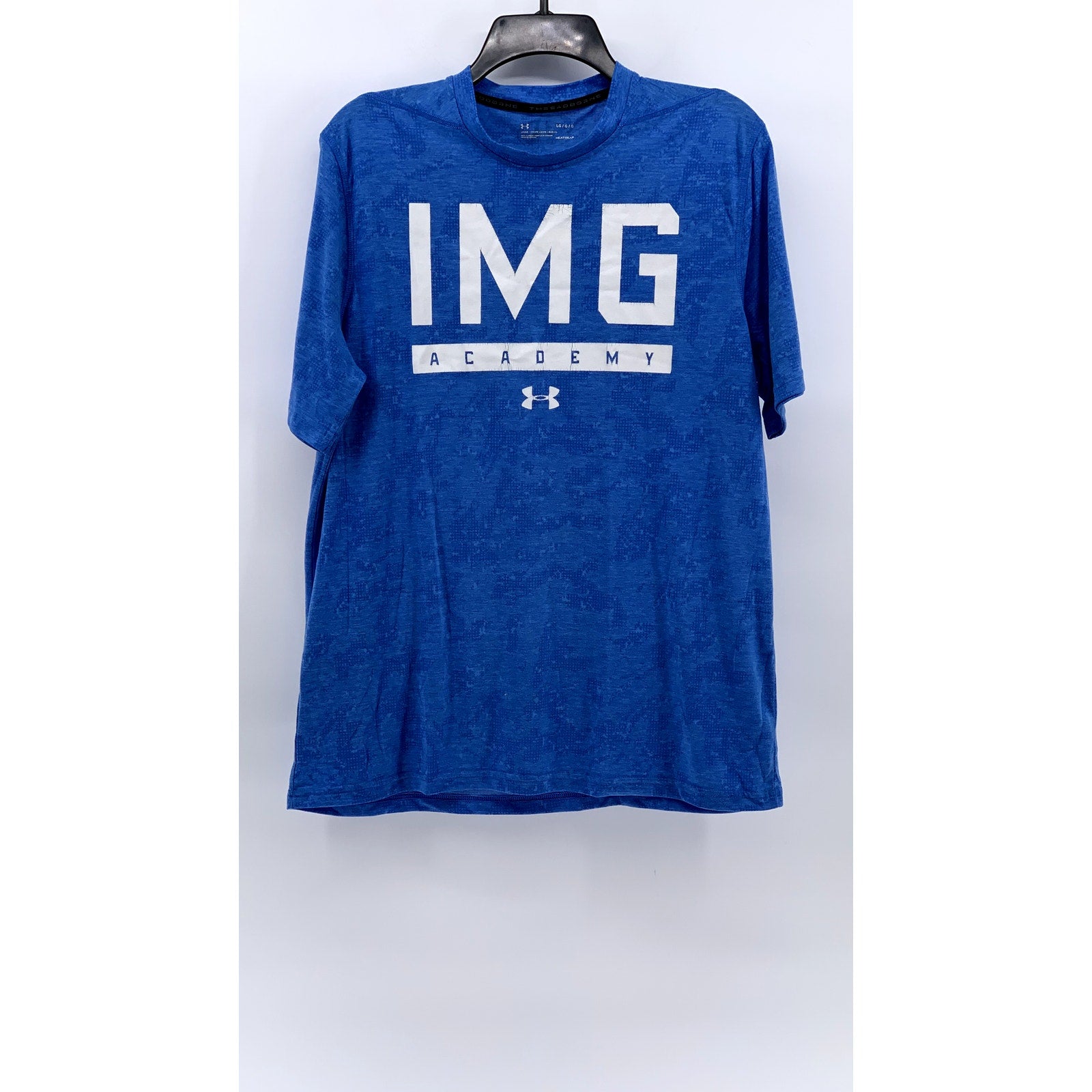 UNDER ARMOUR Men's Blue HeatGear Loose Fit Logo T-Shirt SZ L