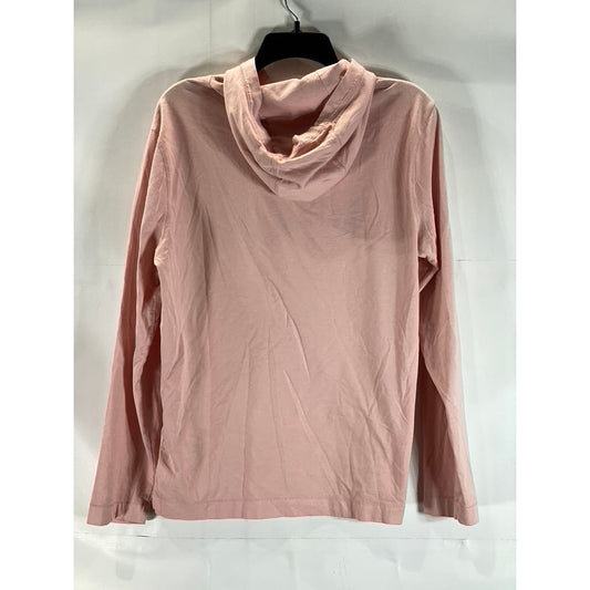 BANANA REPUBLIC Men's Abalone Pink Authentic Supima Cotton Hooded T-Shirt SZ S