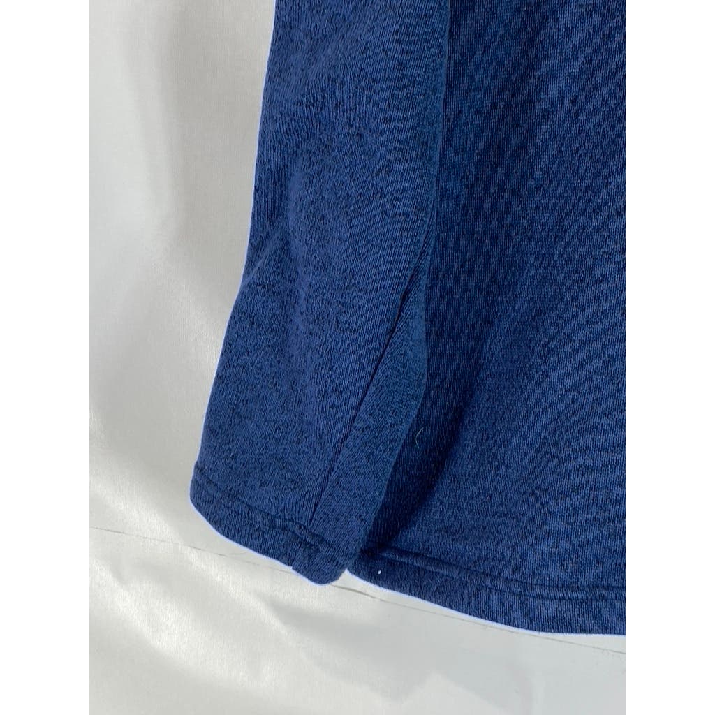 EDDIE BAUER Men's Dark Blue Radiator Fleece Quarter Zip Pullover Sweater SZ M