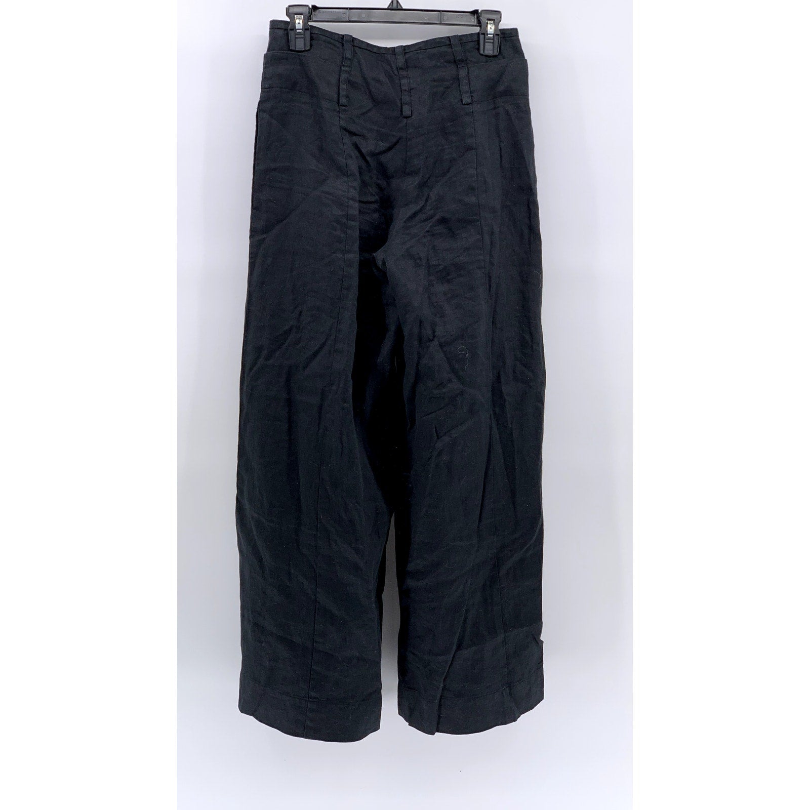 EIN POSTMODERN Women’s Black Wide-Leg Pleated Pants SZ 34