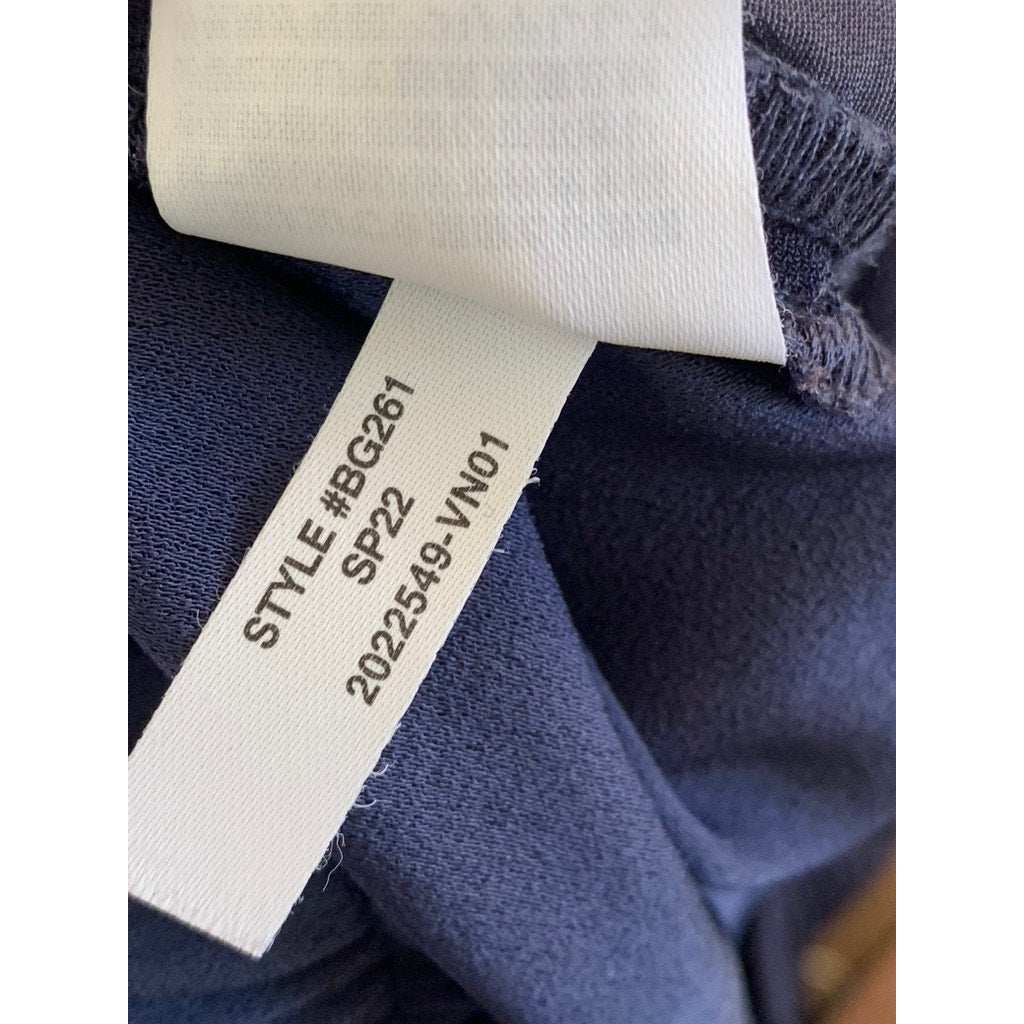 J.CREW Women's Blue/Yellow Double Stripe Crepe Pull-On Track Pants SZ 0