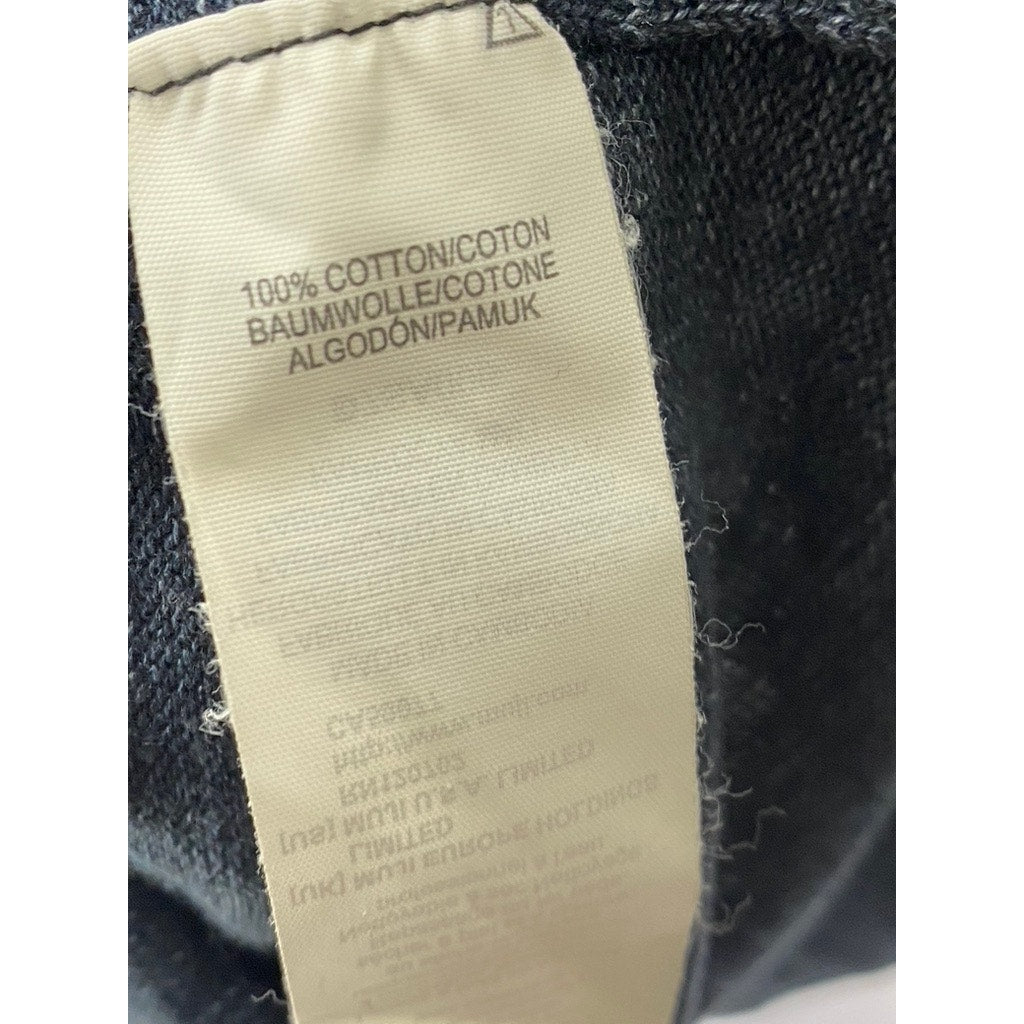 MUJI Men’s Navy Blue Crewneck Knit Long Sleeve Regular Fit Sweater SZ S