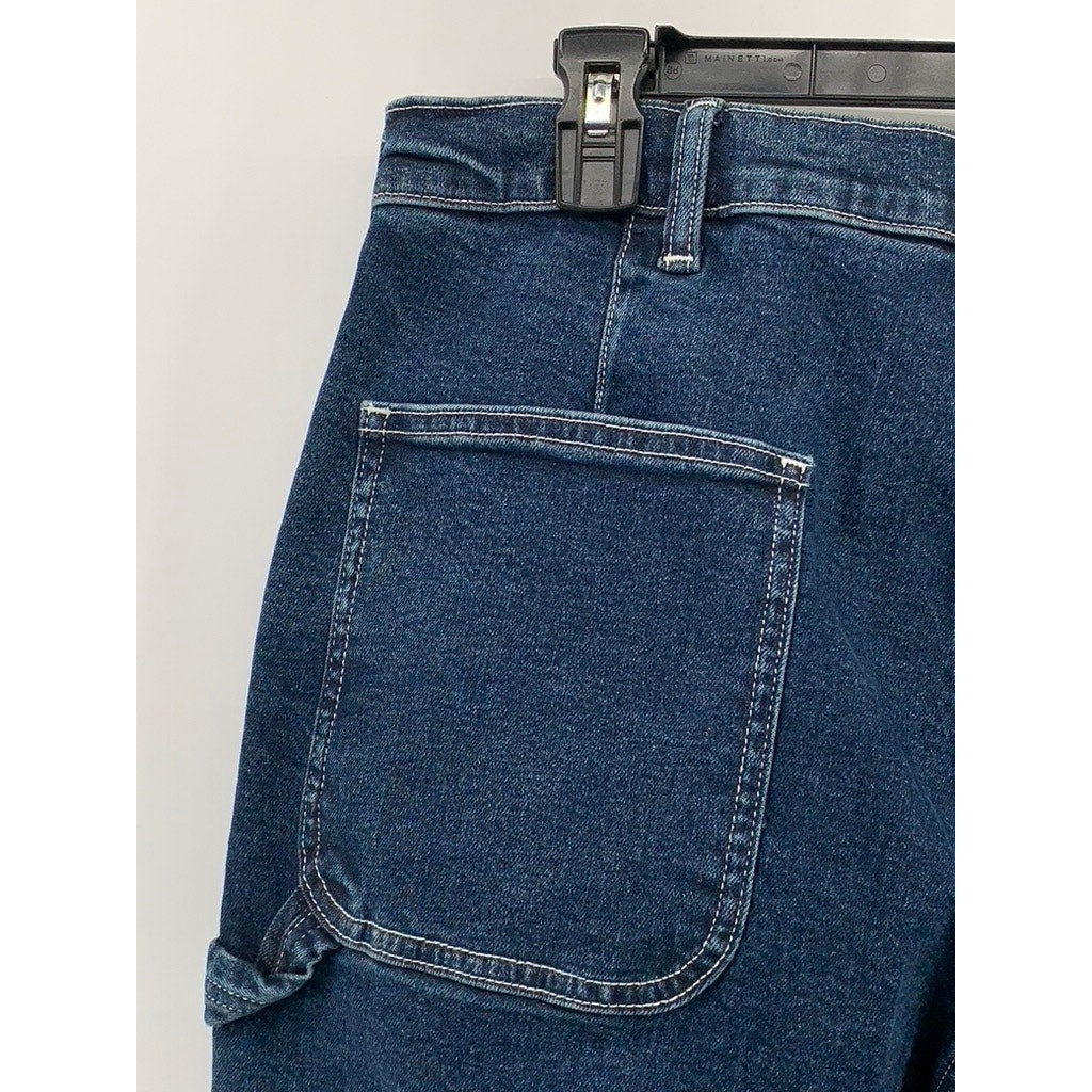 UNIQLO Men's Navy Denim Wide-Fit Work Jeans SZ M