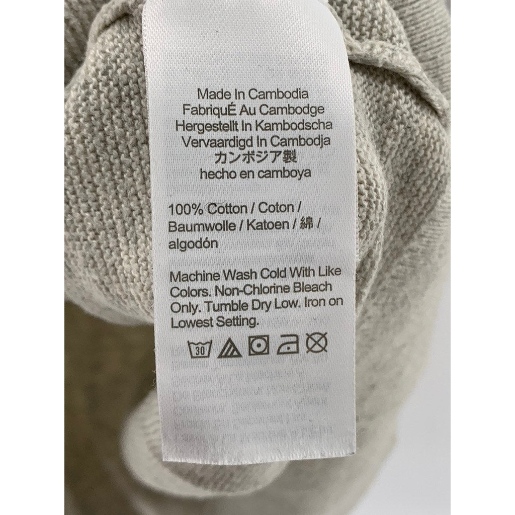 J.CREW Men's Tall Light Gray Crewneck Knit Long Sleeve Sweater SZ MT