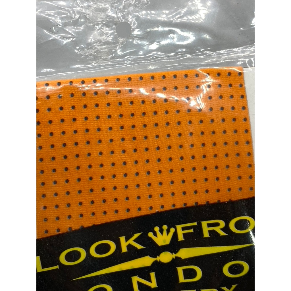 LOOK FROM LONDON HOISERY Women's Orange Micro Dot Pull-On Ankle Socks SZ OS