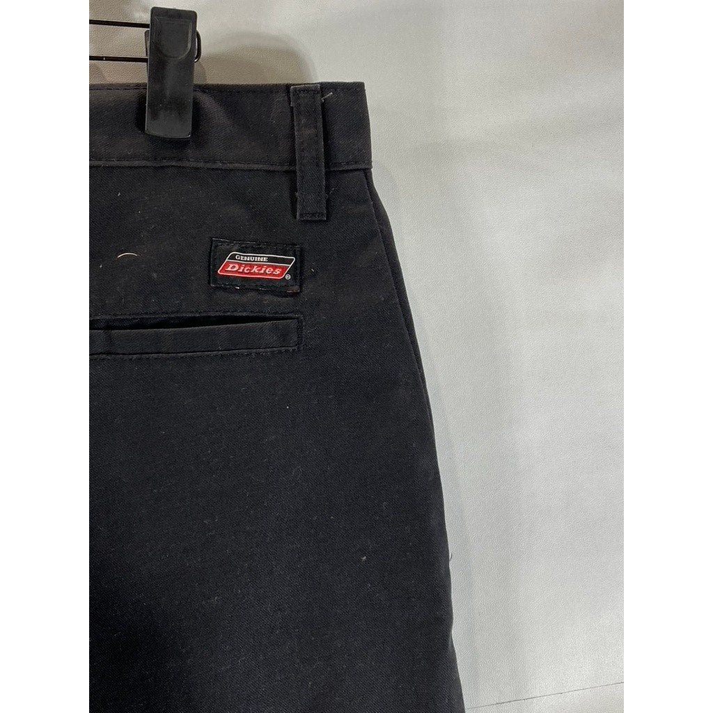 GENUINE DICKIES Men's Black Solid Relaxed-Fit 13" Chino Shorts SZ 34