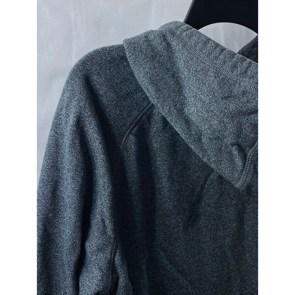 NIKE Men's Blue-Gray Marled Hooded Zip-Up Sweater SZ XL