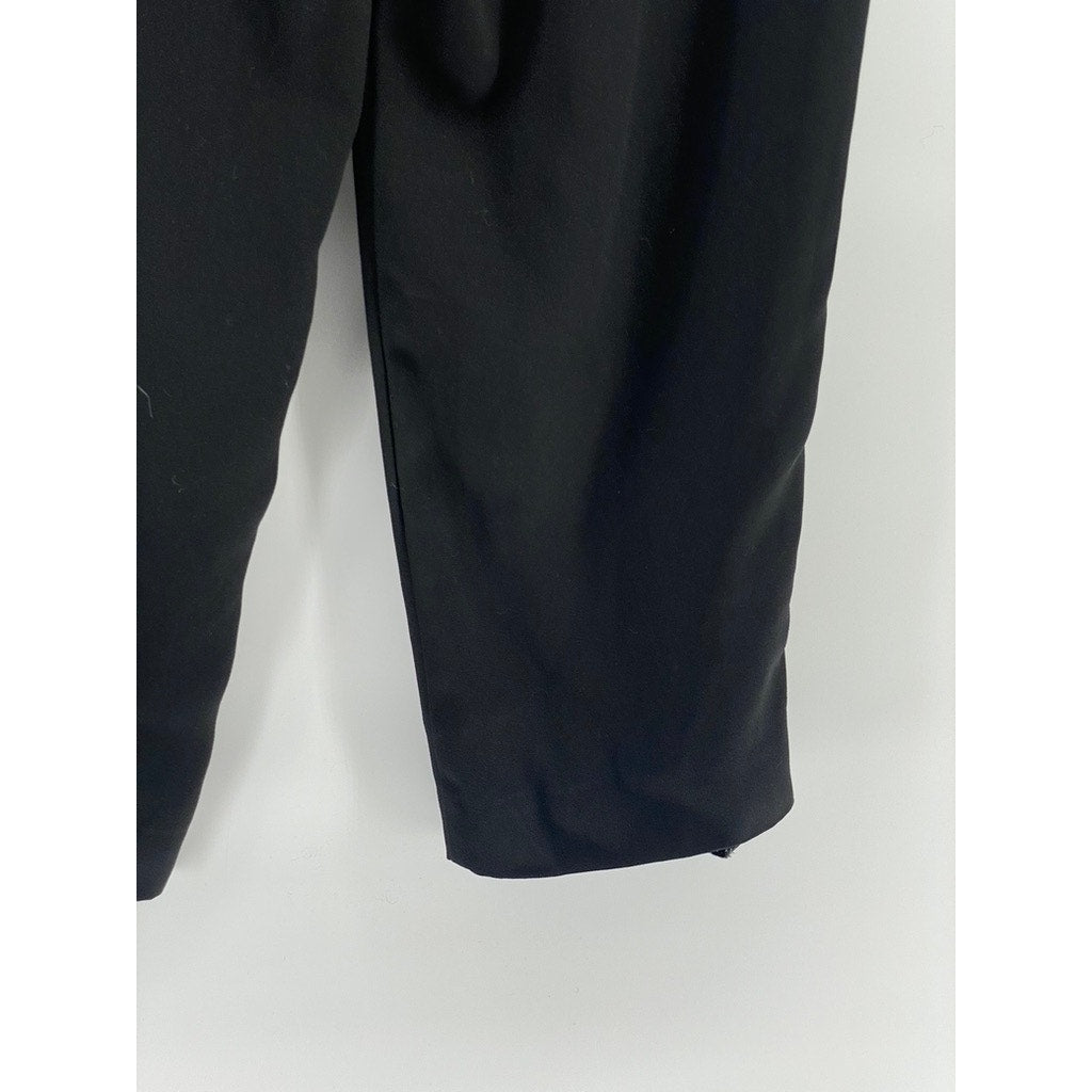 JONATHAN LOGAN Women's Vintage Black Solid Regular-Fit Straight-Leg Pant SZ 14