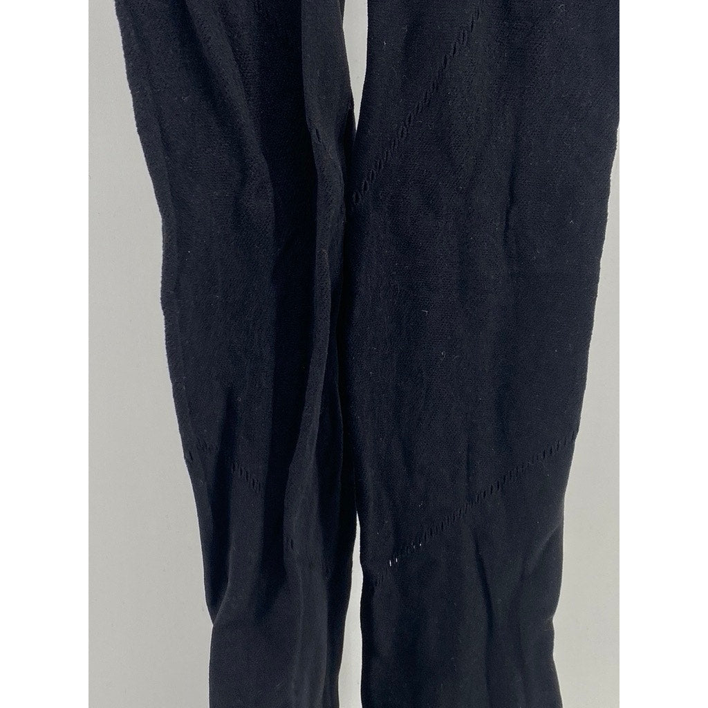 UNBRANDED Women's Black Cutout Stretch Pull-On Leggings SZ XS