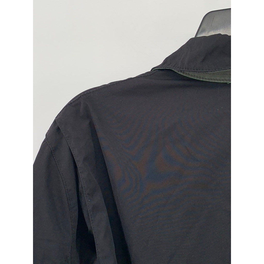 BANANA REPUBLIC Men's Black Full-Zip Windbreaker Jacket SZ L