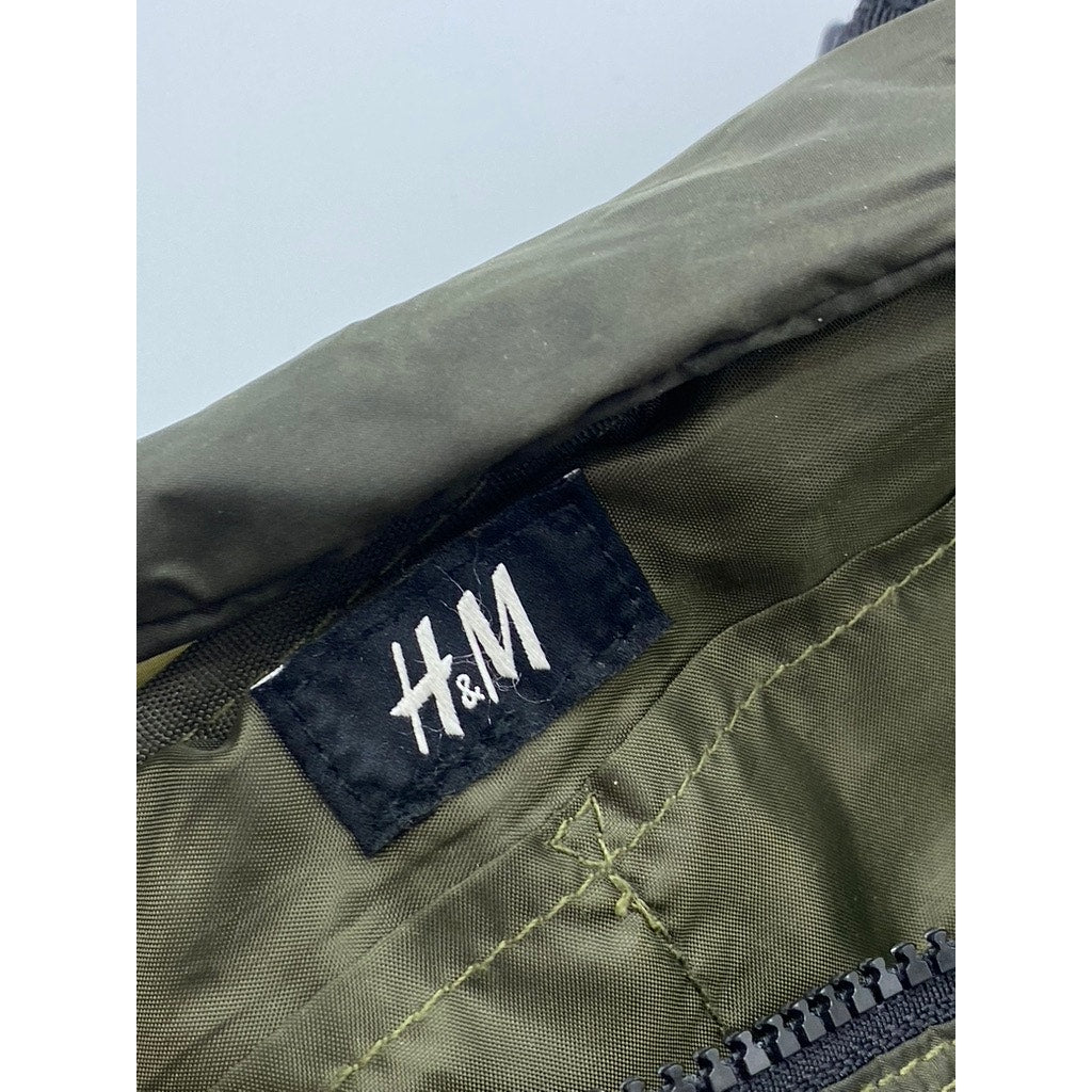 H&M Unisex Adult Dark Green Lightweight Adjustable Strap Belt Bag SZ OS