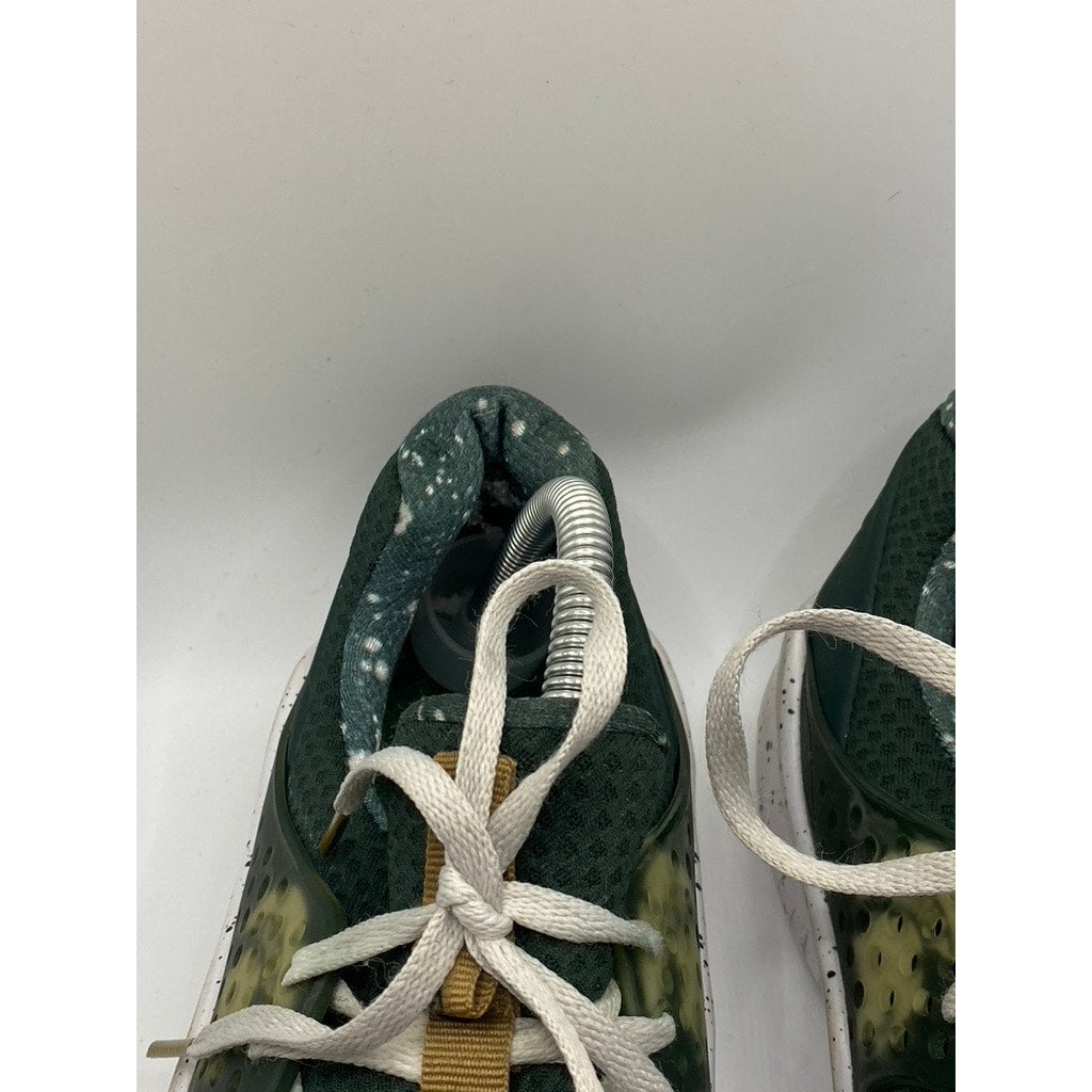 NIKE Men's Black-White-Tan Mesh Michigan State Lace-Up Sneakers SZ 10.5