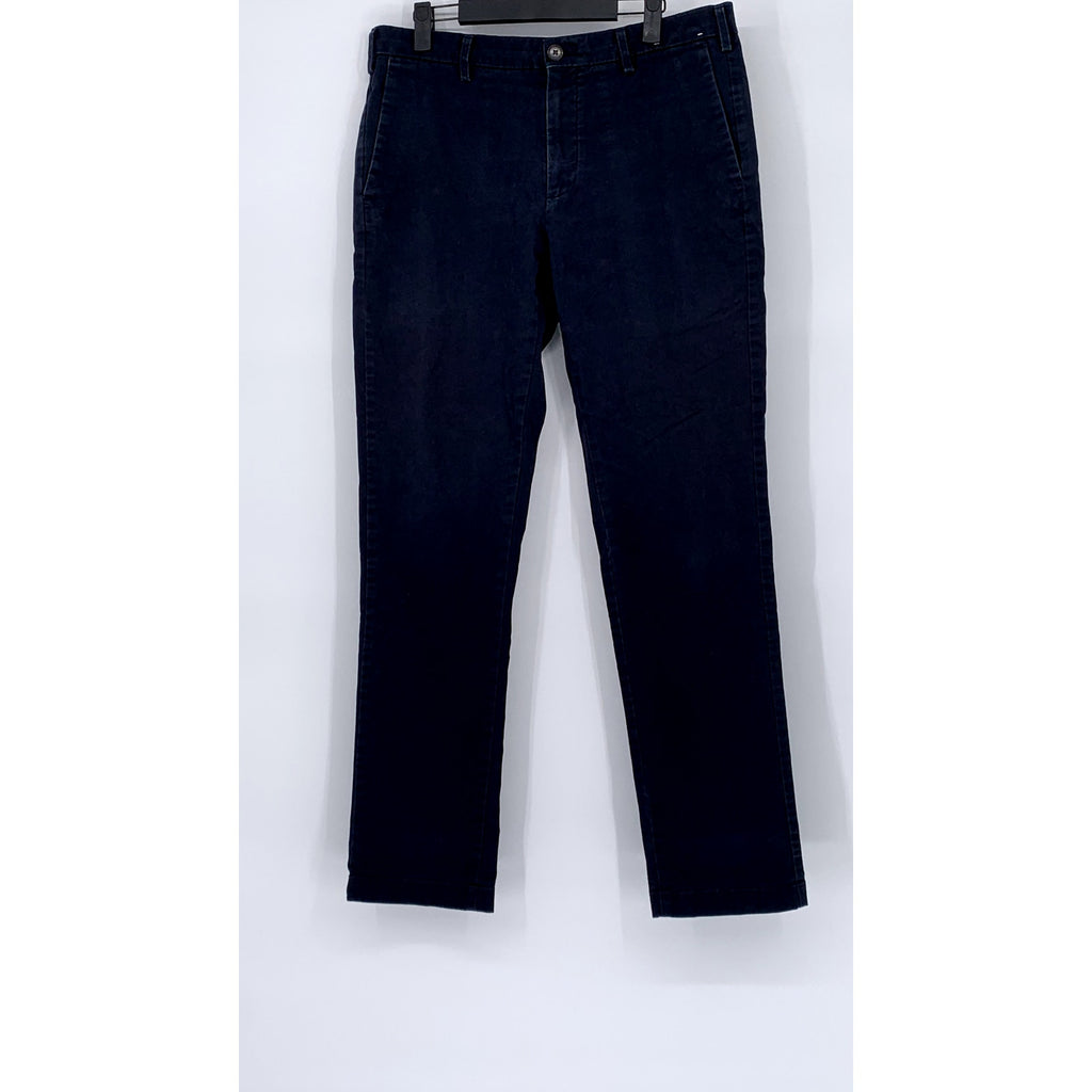 UNIQLO Men's Navy Blue Regular-Fit Straight-Leg Chino Pants SZ 32X34