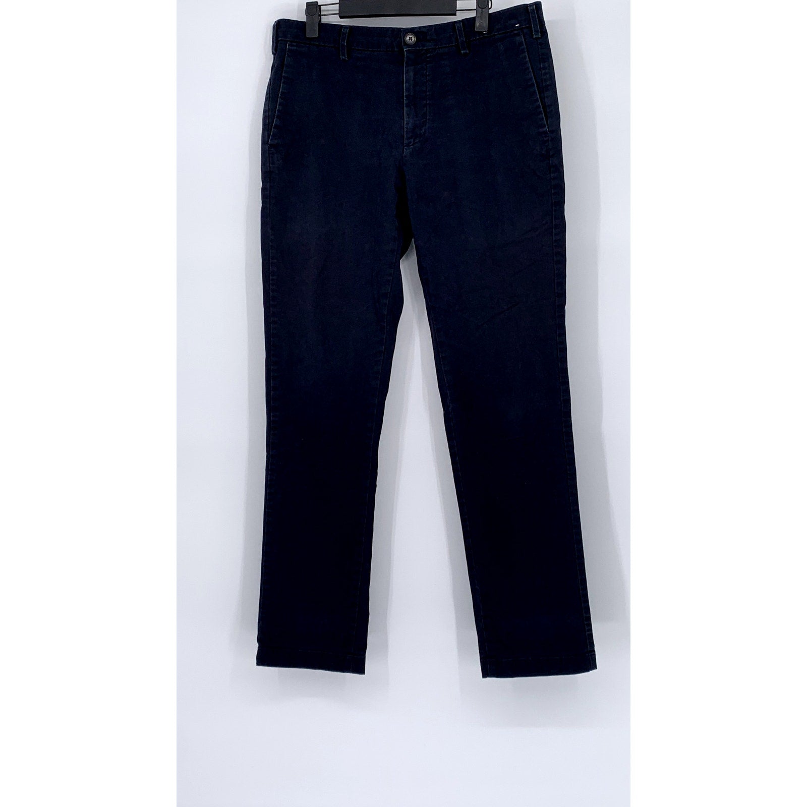 UNIQLO Men's Navy Blue Regular-Fit Straight-Leg Chino Pants SZ 32X34