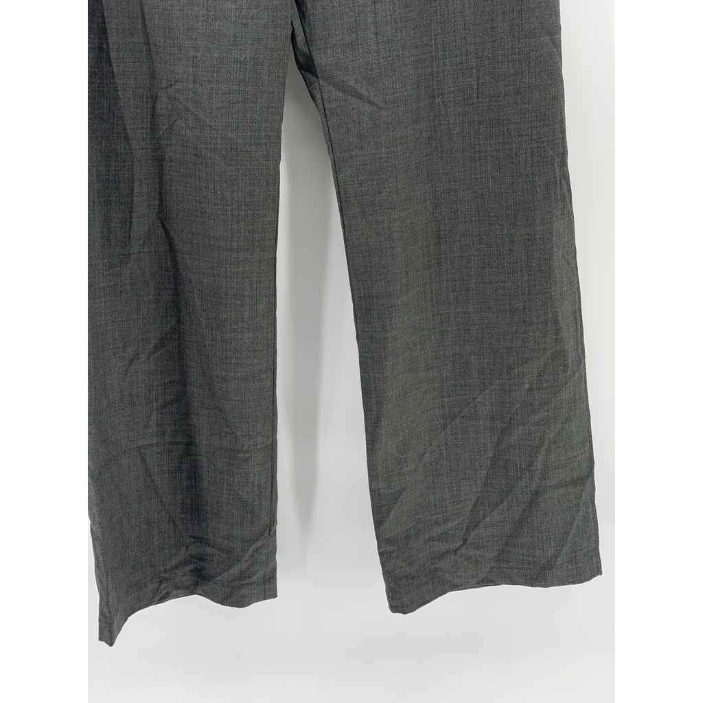 ARCH THE Women's Charcoal Gray Wool Wide-Leg Dress Pants SZ 40(US6)