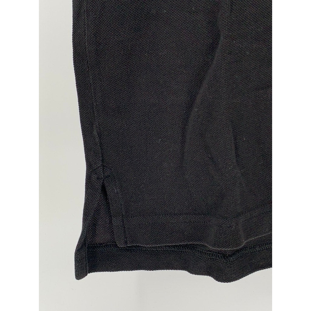 BROOKS BROTHERS Men's Black Slim-Fit Short Sleeve Performance Polo Shirt SZ M