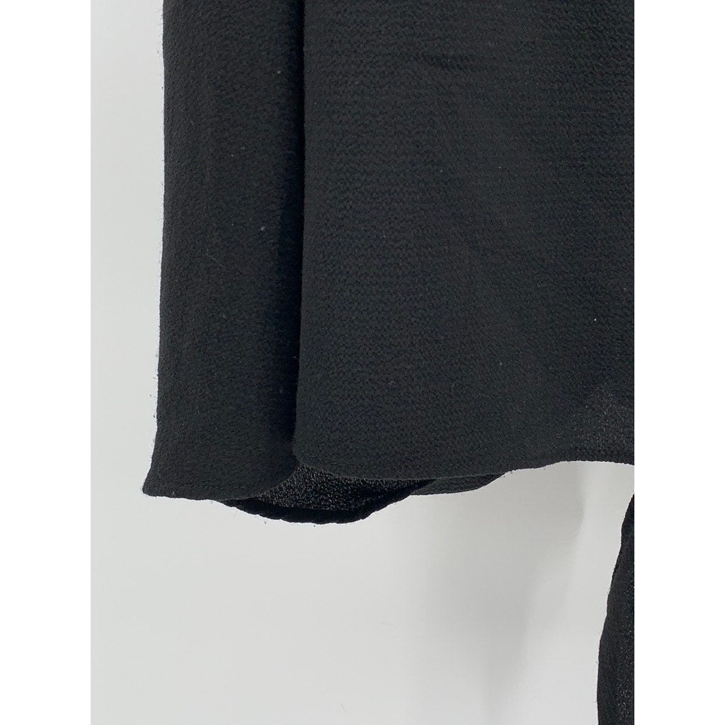 RACHEL RACHEL ROY Women's Black Split V-Neck Tie-Knot Semi-Sheer Tank Top SZ S