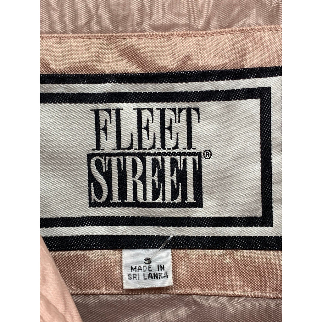 FLEET STREET Women's Vintage Light Pink Zip-Up Layered Utility Jacket SZ S