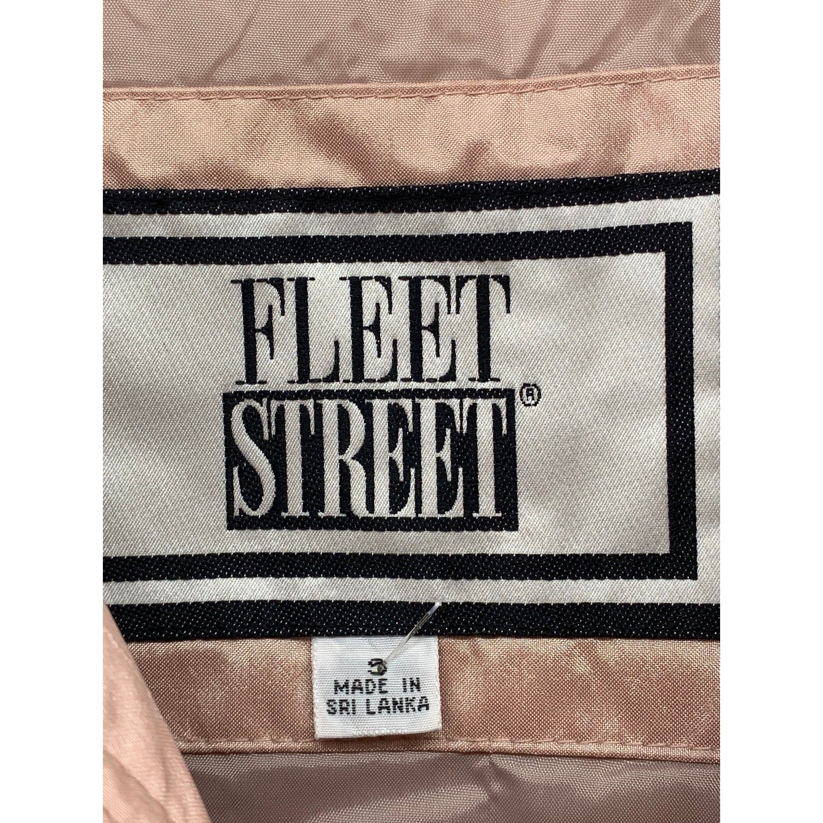 FLEET STREET Women's Vintage Light Pink Zip-Up Layered Utility Jacket SZ S