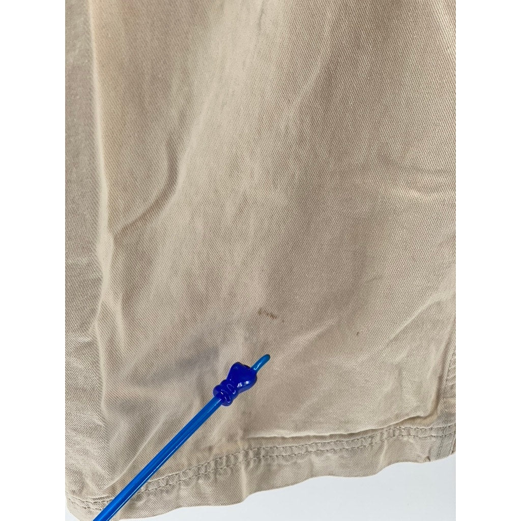 J. GALT Women's Beige Straight-Leg Casual Cargo Pants SZ S