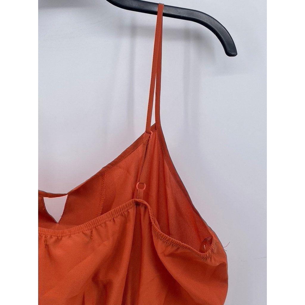 TRIXXI Women's Orange-Multi Print Cutout Mini Dress SZ M