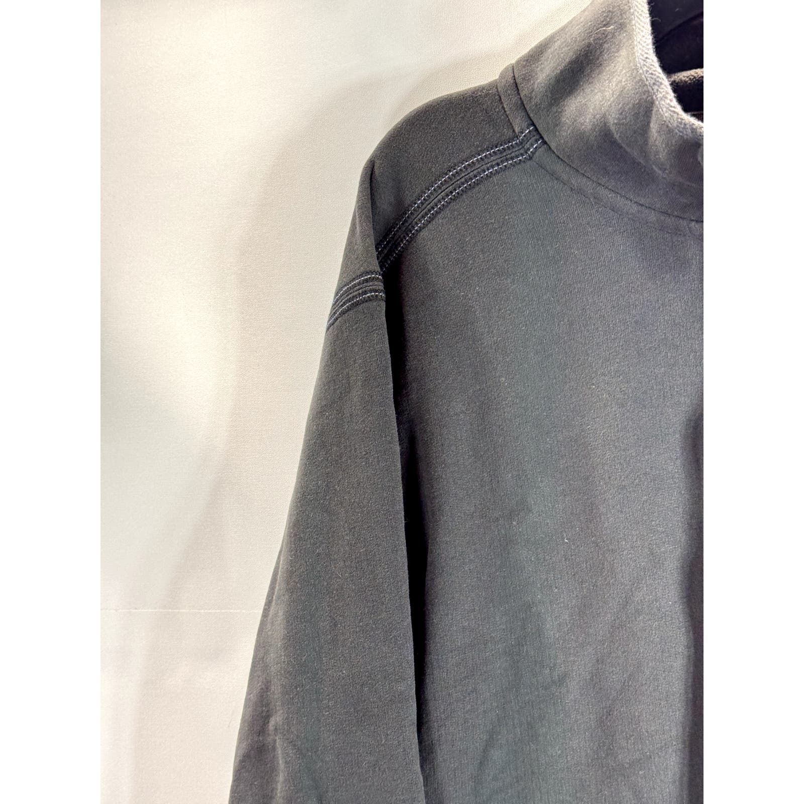 TOMMY BAHAMA Women's Black Henley Pullover Thumbhole Sweater SZ XL