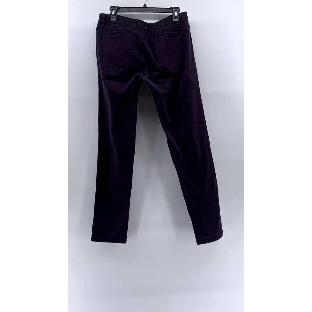 ANKOR EAST Women's Plum Mid-Rise Stretch Slim-Fit Pants SZ 13/14