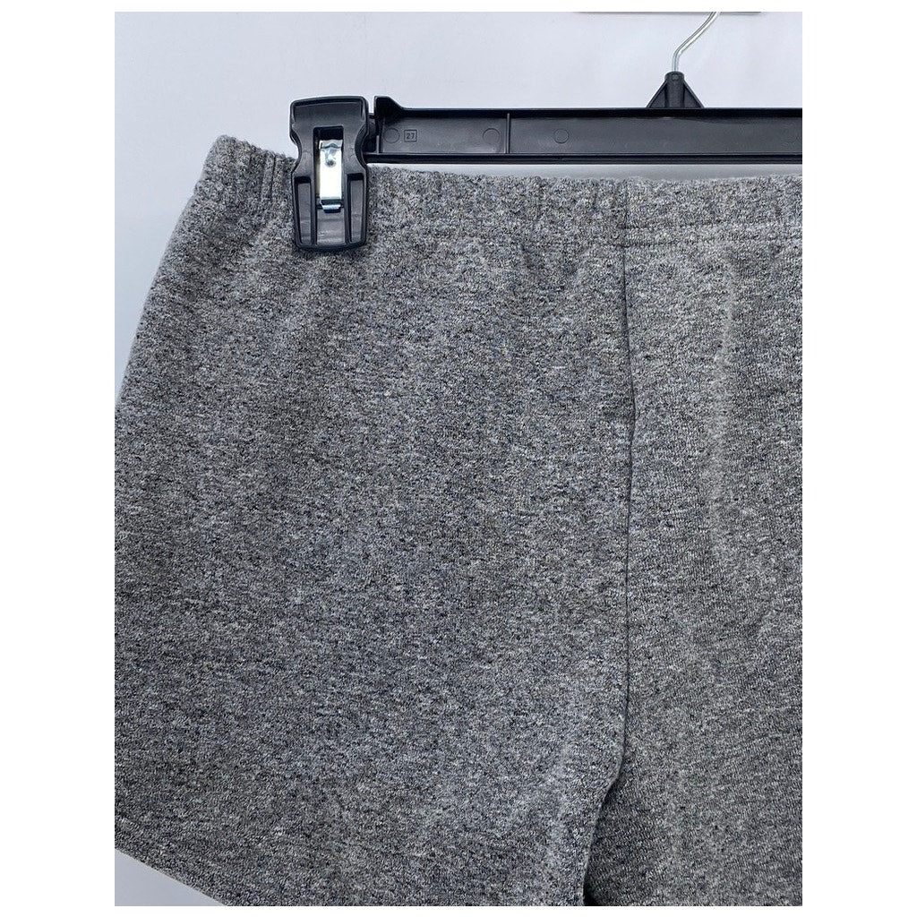 AMERICAN APPAREL Women's Charcoal Heather Fleece Casual Shorts SZ L