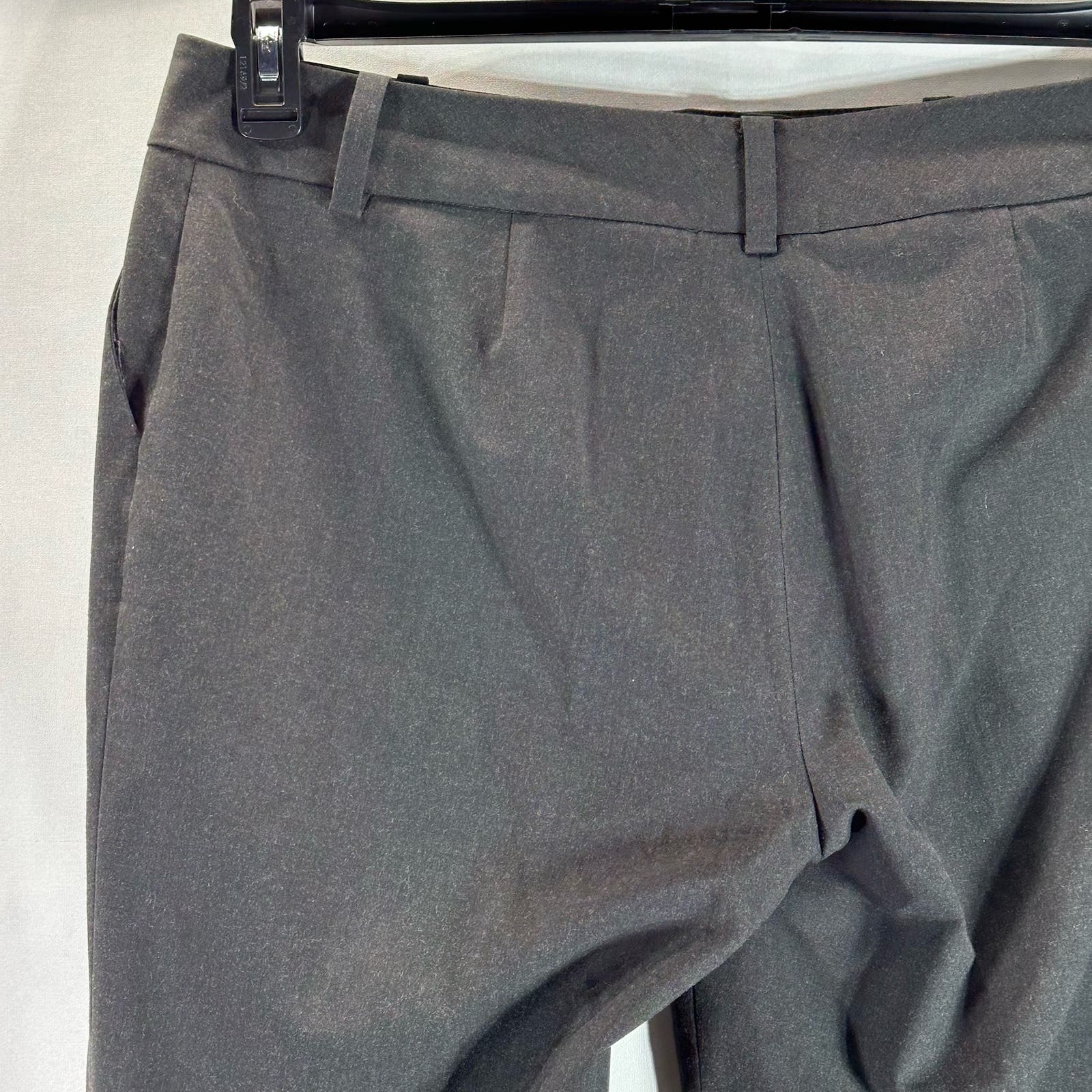 HALOGEN Women's Plus Size Charcoal Taylor-Fit Wide-Leg Dress Pants SZ 14W