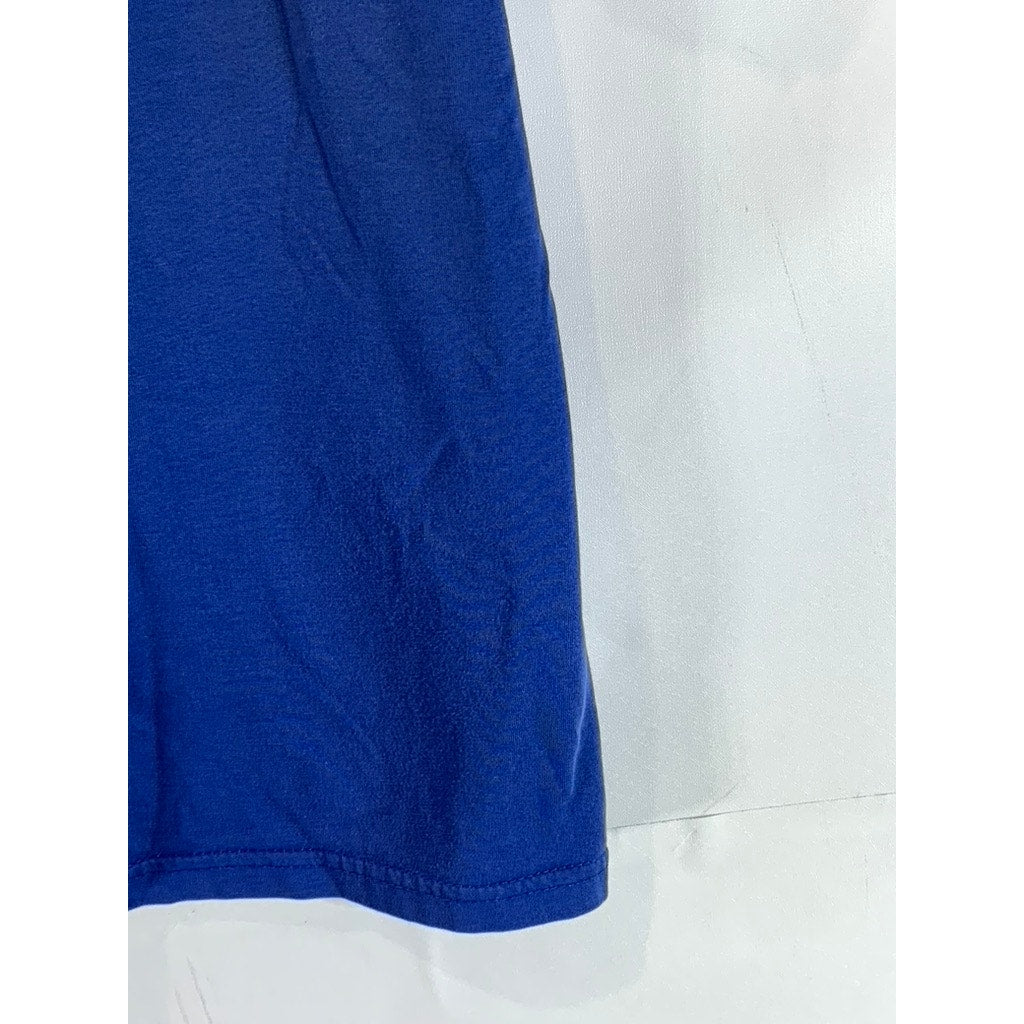 NIKE Men's Royal Blue Crewneck Dri-Fit Short Sleeve Active T-Shirt SZ L