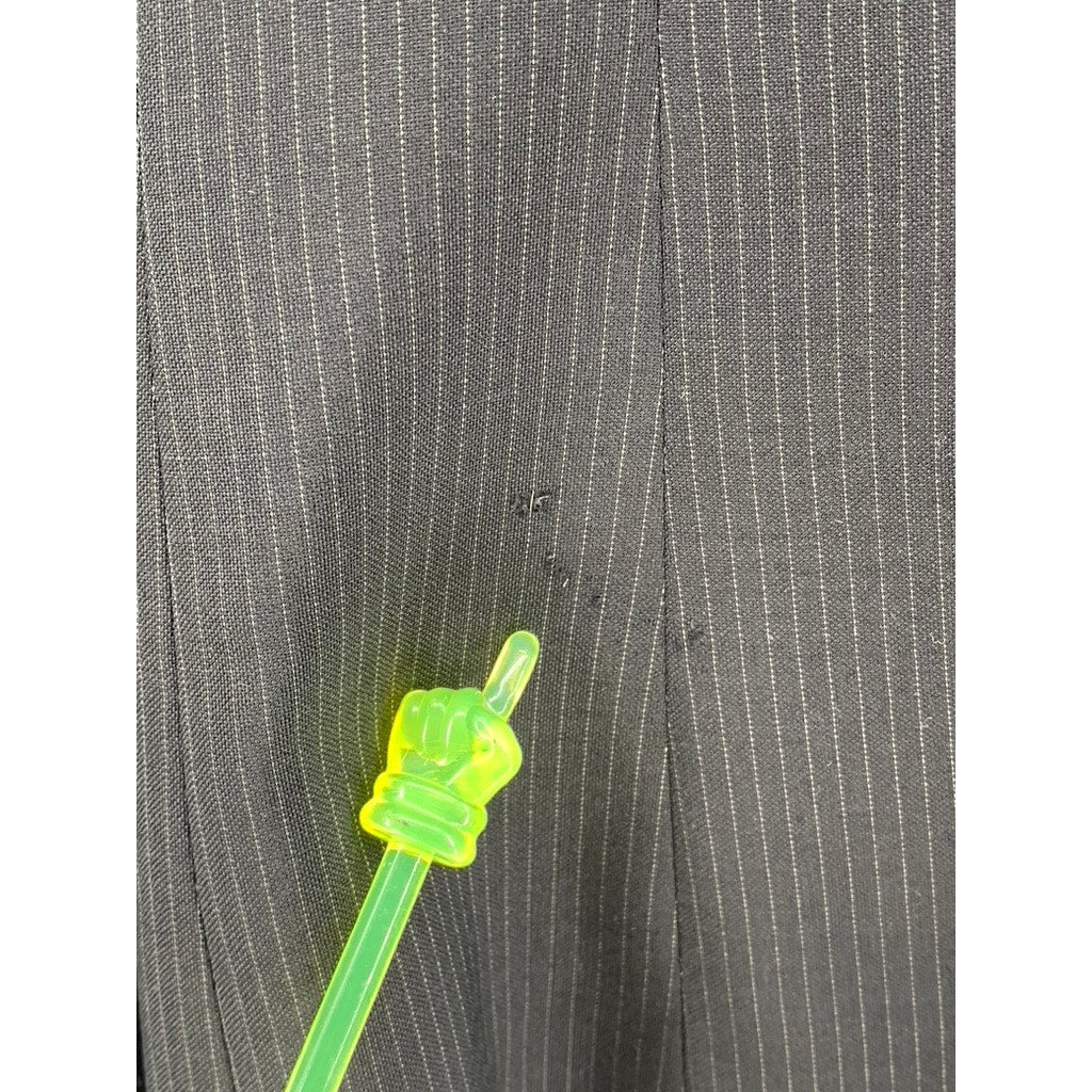 J.CREW Women's Navy Pinstripe 3-Button Wool Blazer SZ 2