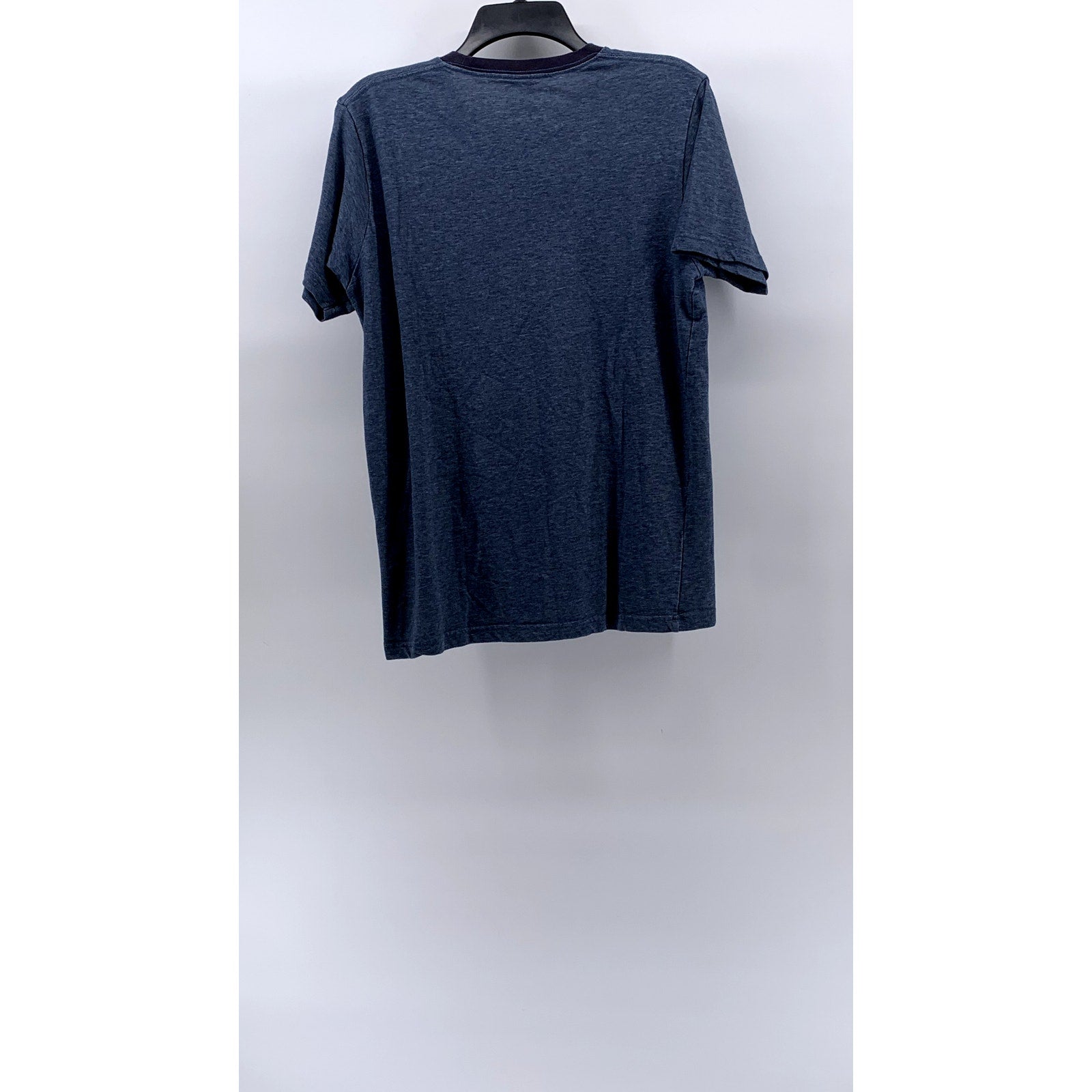 UNIQLO Men's Blue-Navy Trim Crewneck Short Sleeve Casual T-Shirt SZ M