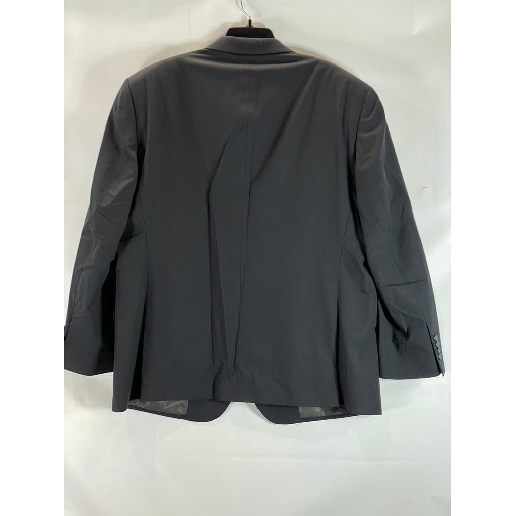 PRONTO UOMO Men's Black Two-Button Modern-fit Suit SZ 50R/45X30