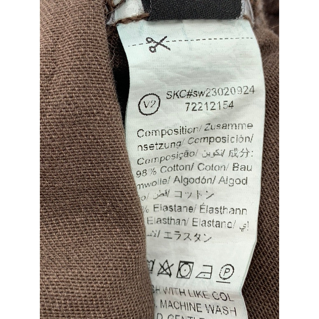 DAZY Women's Brown Denim Pleated A-Line Mini Skort SZ L