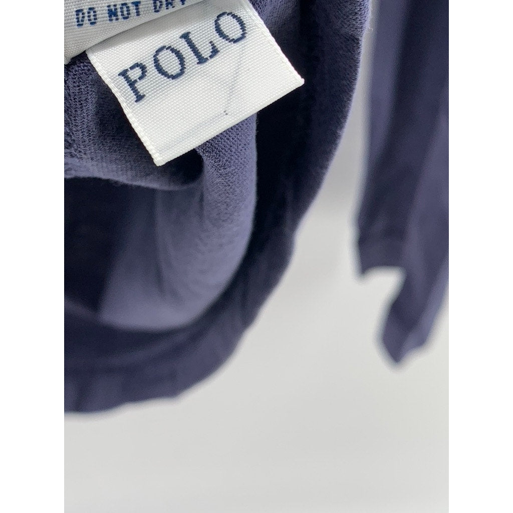 POLO RALPH LAUREN Men's Vintage Navy Blue Hooded Long Sleeve Sweatshirt SZ M