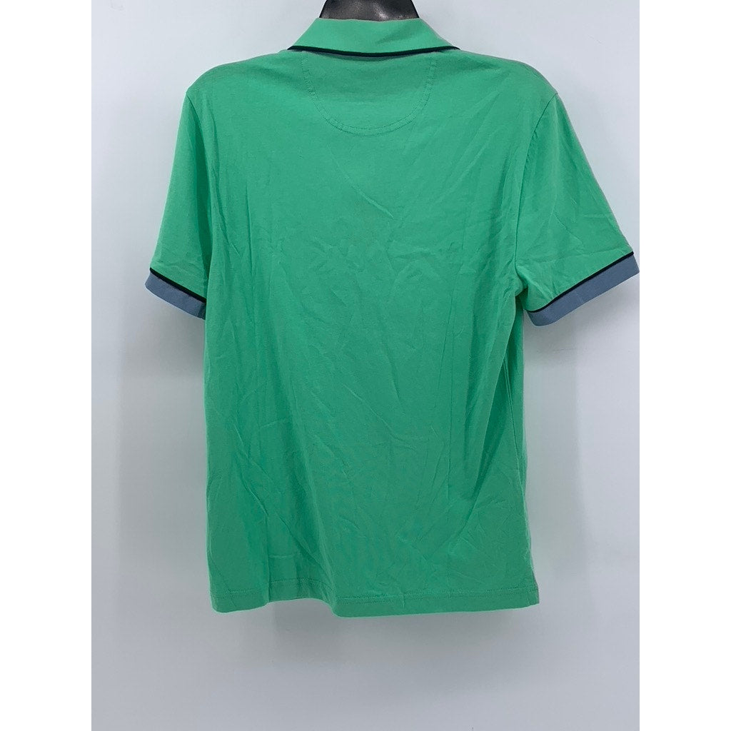 PENGUIN Men's Light Green Heritage Slim-Fit Short Sleeve Polo SZ S