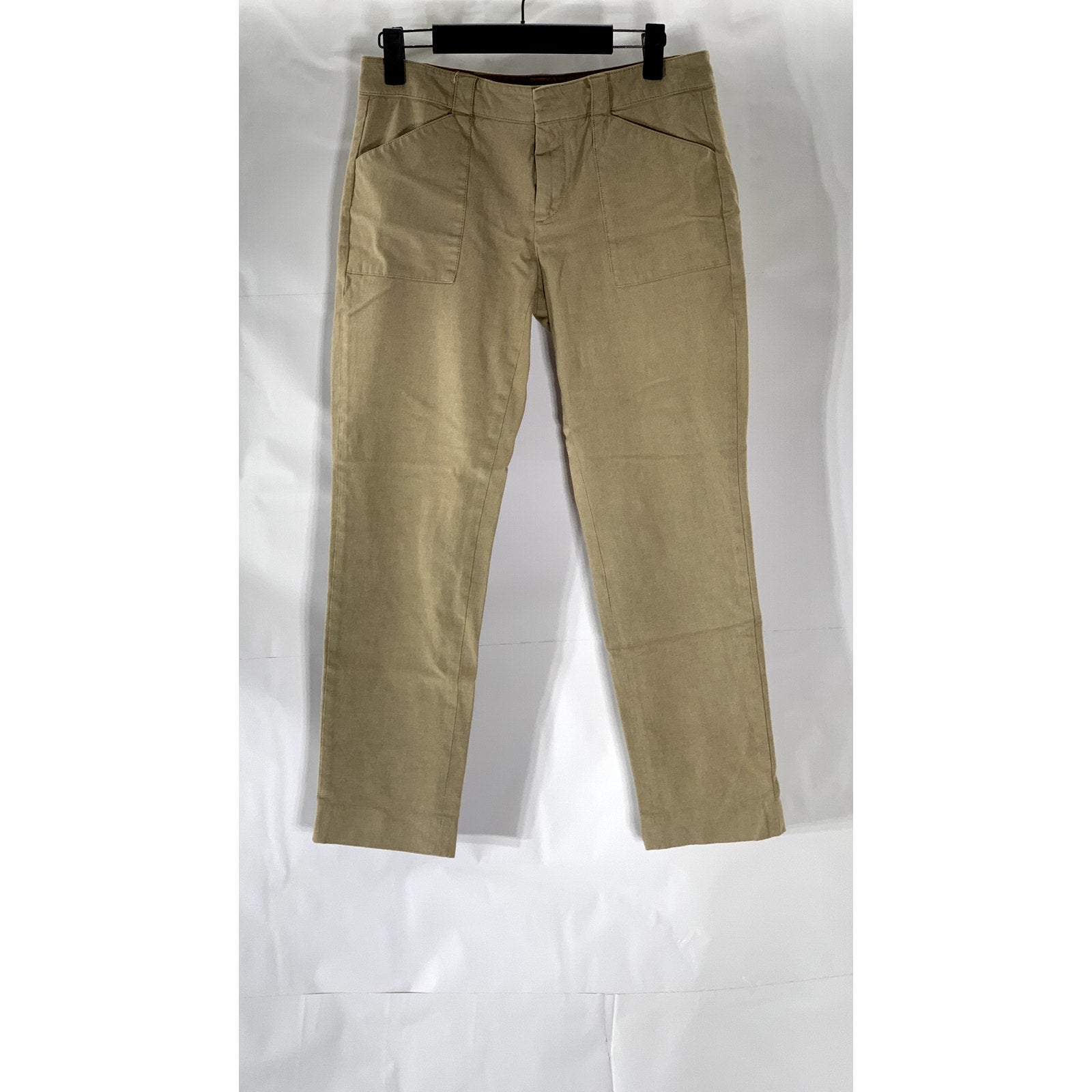 BANANA REPUBLIC Women's Tan Sloan Slim-Leg Regular-Fit Ankle Pant SZ 4