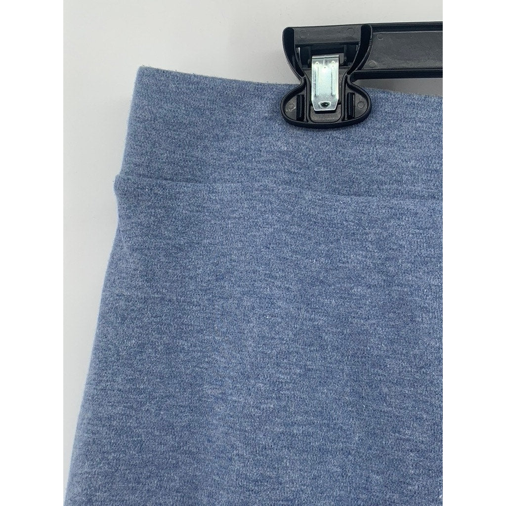 CROFT & BARROW Women's Blue Cotton-Blend Mini Skort SZ M