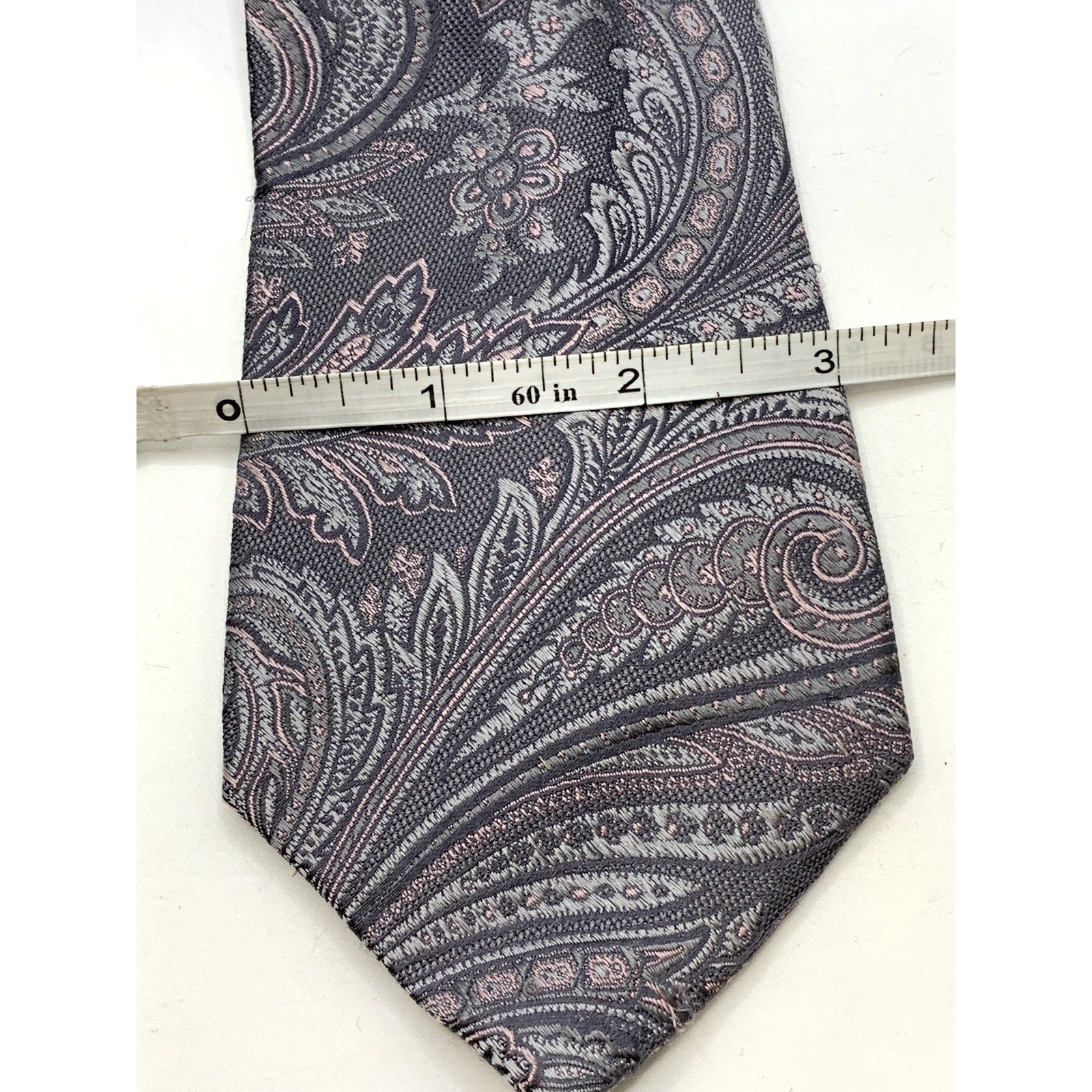 MICHAEL MICHAEL KORS Men's Gray Paisley Print Silk Tie