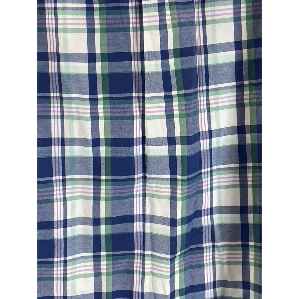 VINEYARD VINES Men's Blue Plaid Otter Rock Classic Cotton Tucker Shirt SZ XL