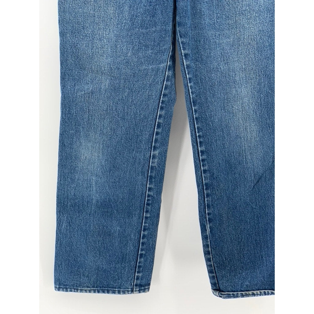 WRANGLER Men's Blue Denim Straight-Leg Regular Fit Jeans SZ 29