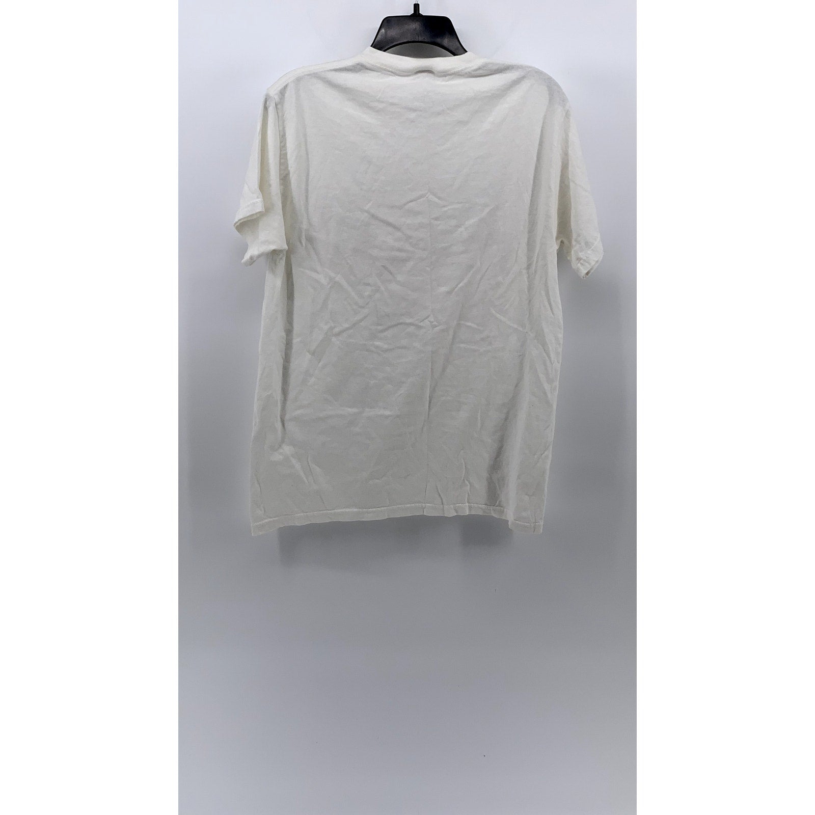 FRUIT OF THE LOOM Men's White New York Logo Crewneck Short Sleeve T-Shirt SZ M