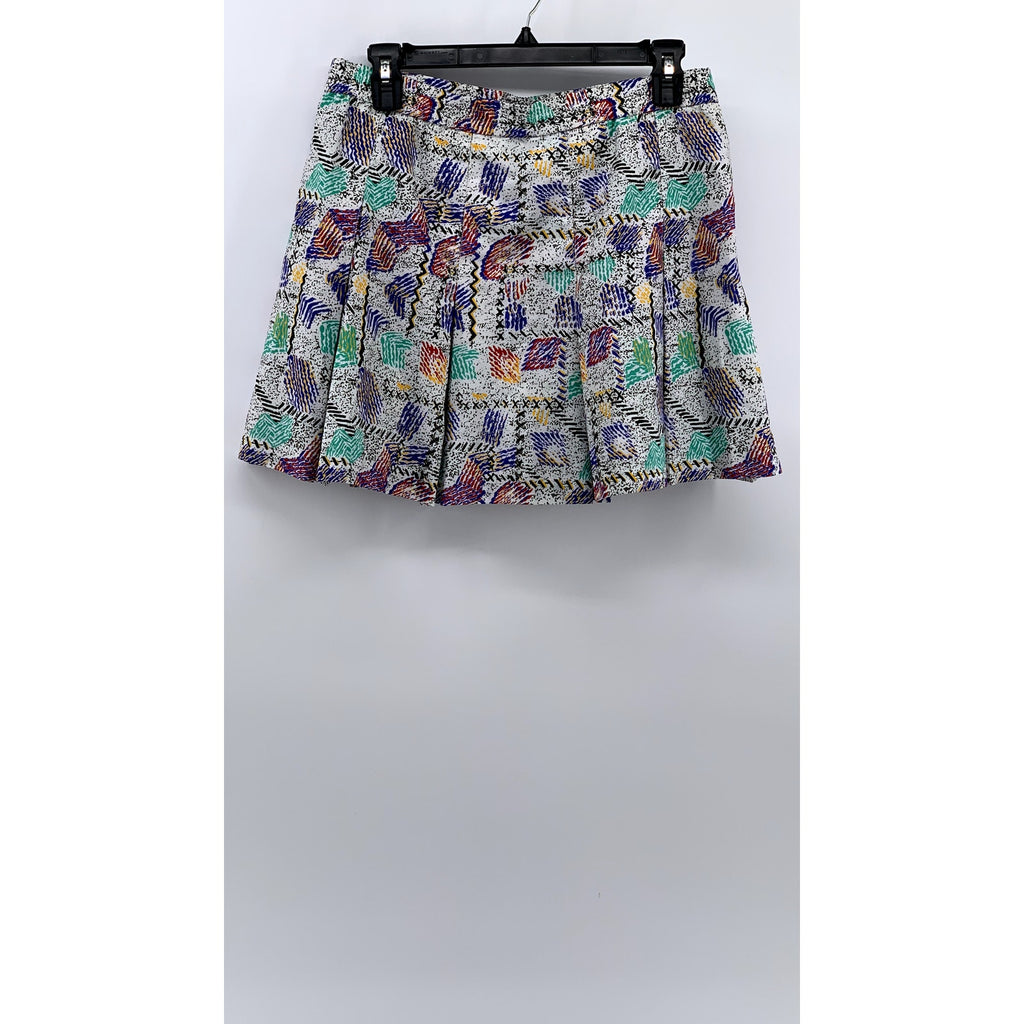 PRINCE SPORTSWEAR Women's Vintage 90's Multi Printed Pleated Tennis Skirt SZ 10